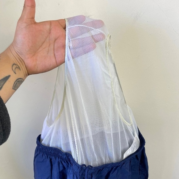 Vintage Nike Big Spellout Swoosh Casual Swim Trunk Shorts RARE - Picture 7 of 8